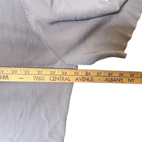 Dressbarn Gray Sweater Top Beaded Crocheted Fairy Boho Vtg Y2K 90s Womens 22/24 - Picture 5 of 11